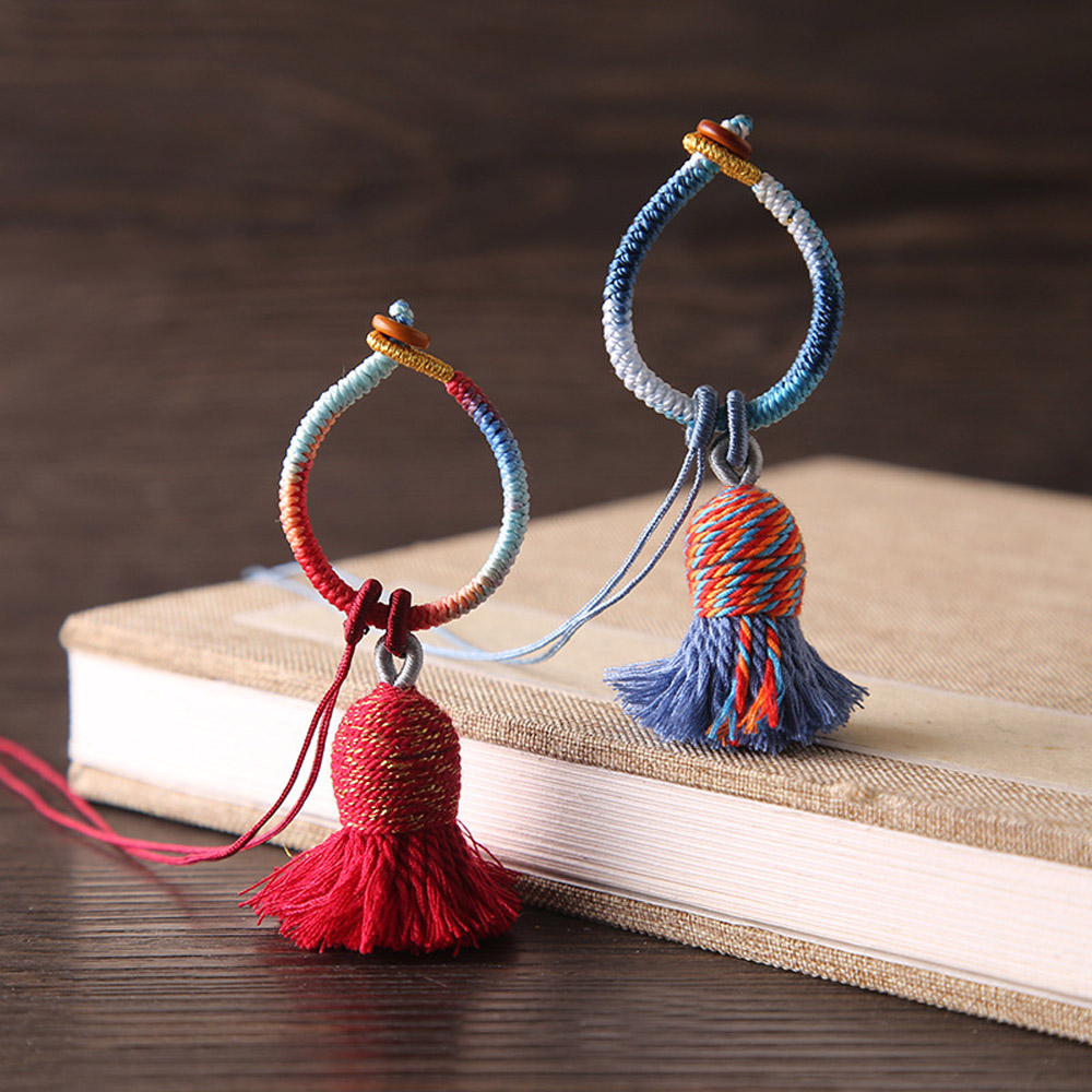 Sewing Thread In Textile - 2pcs 면사 태슬 프린지 그라데이션 컬러