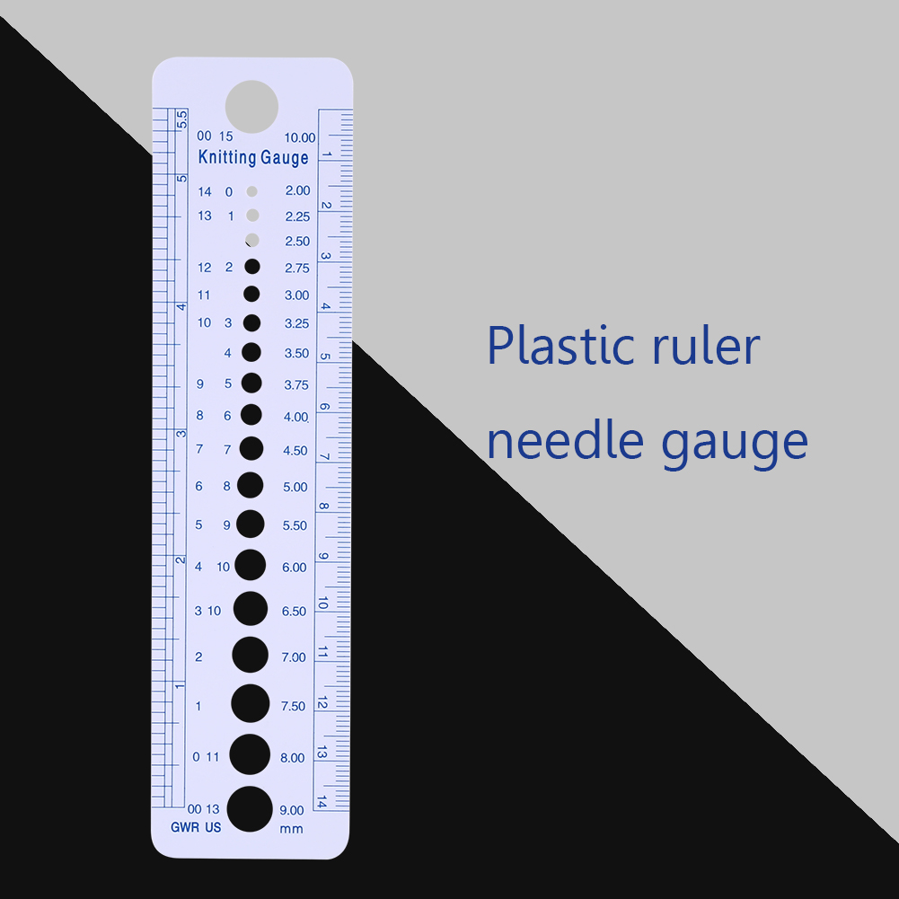 Sewing Gauge Ruler - 퀼팅 패치워크 자 플라스틱 뜨개질 바늘