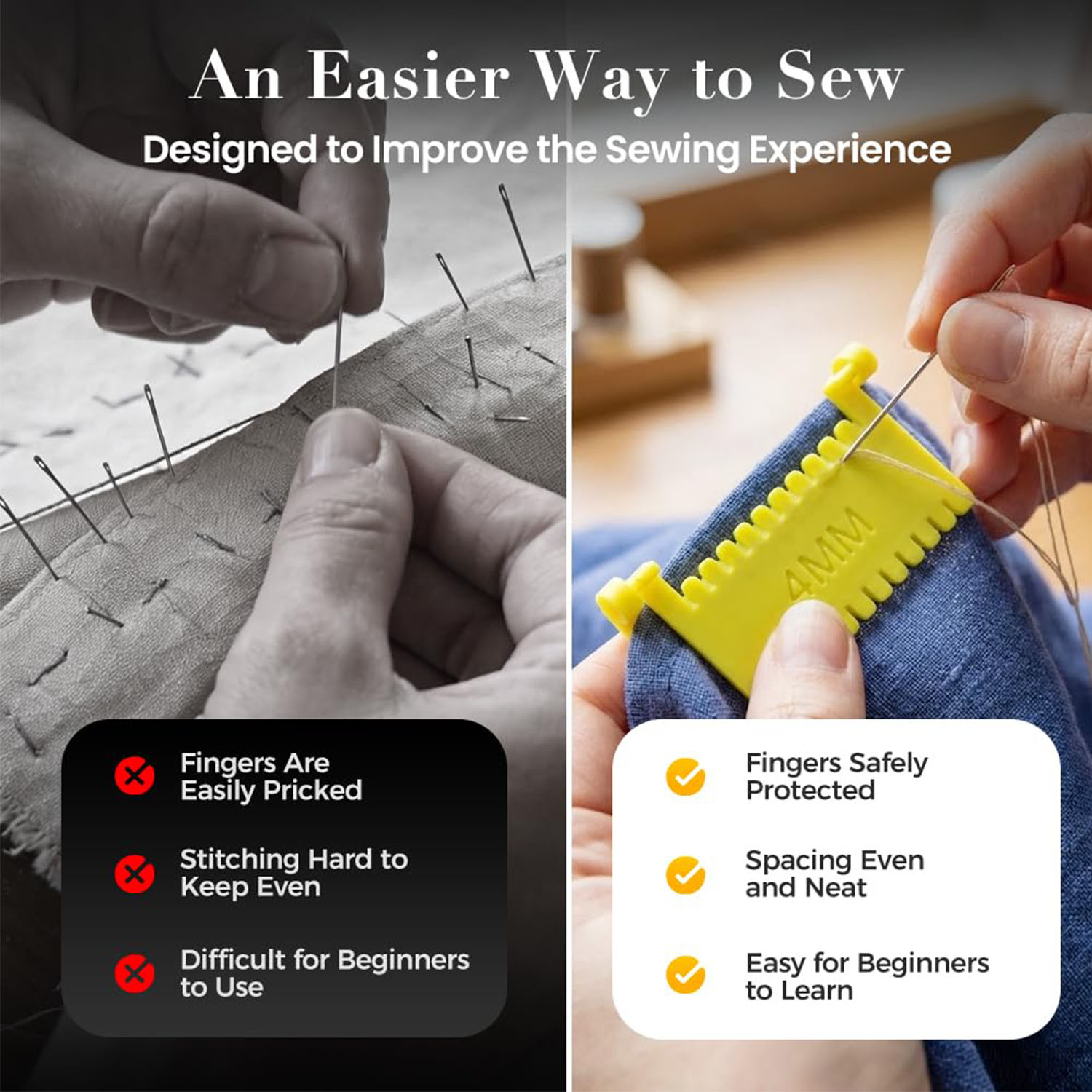 1피스 퀼팅 재봉 게이지 도구(헴밍, 가장자리 스티칭  - Sewing Gauge Ruler 리뷰 및 가격