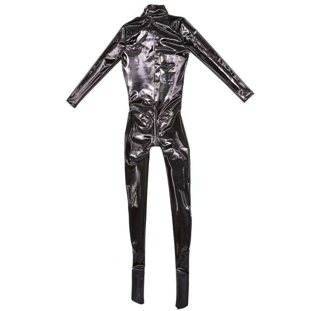 섹시한 여성용 PVC 샤이니 풀 바디수트, PU 인조  - Sewing Latex 리뷰 및 가격