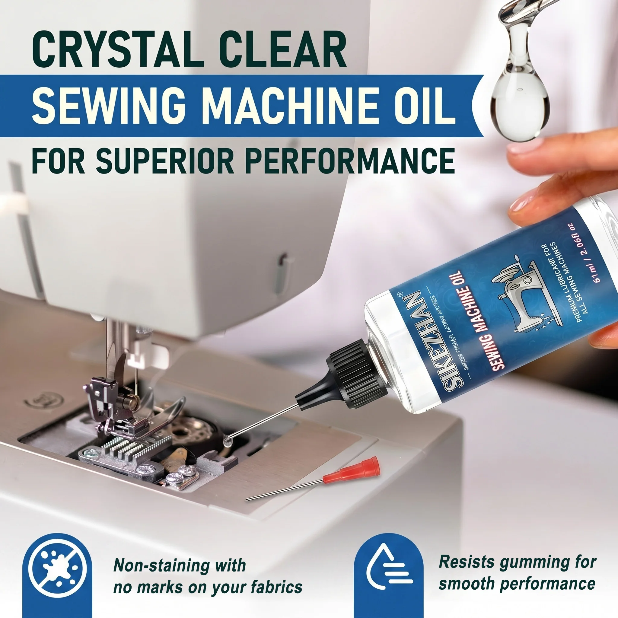 다용도 재봉틀 오일, 정밀 바늘 펜, 헤어 클리퍼, 자 - Textile Sewing Machine 리뷰 및 가격