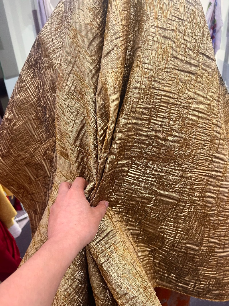브론즈 브라운 텍스처드 불규칙 자카드 원단 빈티지 직물 - Vintage Sewing Textile 리뷰 및 가격