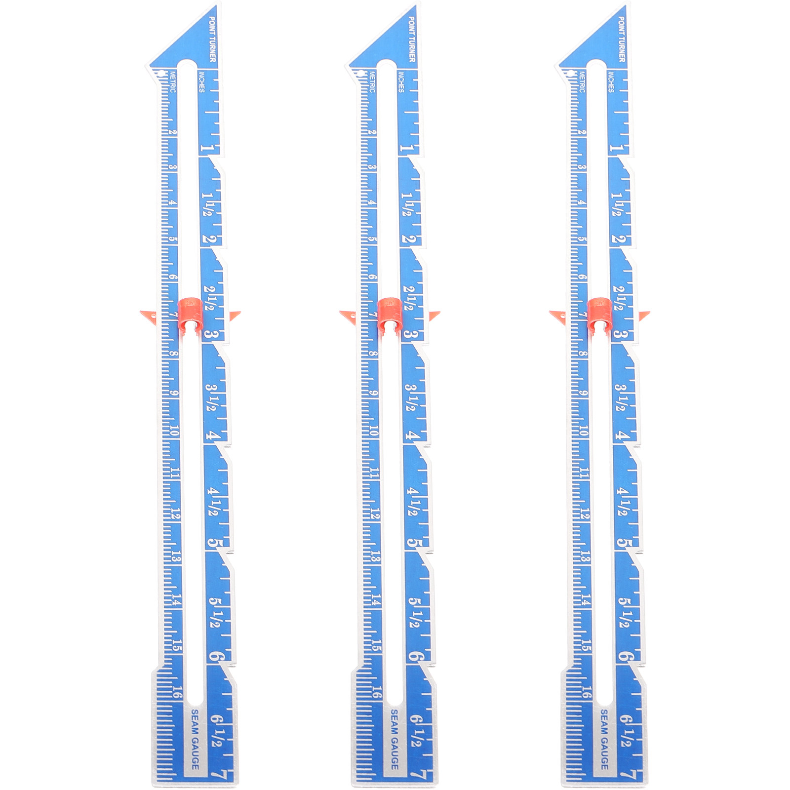 3개 세트, 눈금이 표시된 투명 알루미늄 퀼팅 자, 천 - Sewing Gauge Ruler 리뷰 및 가격